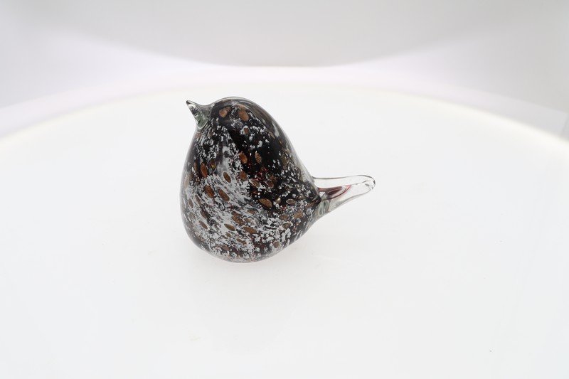 Glass Figurine - Oro Rustico Bird 9 cm