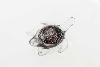 Glass Figurine - Oro Rustico Turtle 12 cm