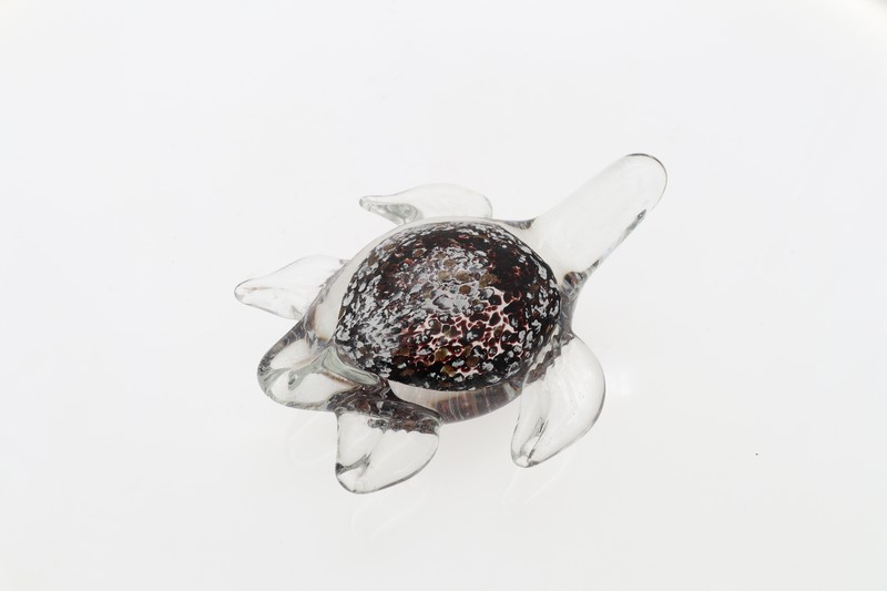 Glass Figurine - Oro Rustico Turtle 12 cm