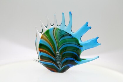 Glass Figurine - Arcoiris Fish 23x18 cm