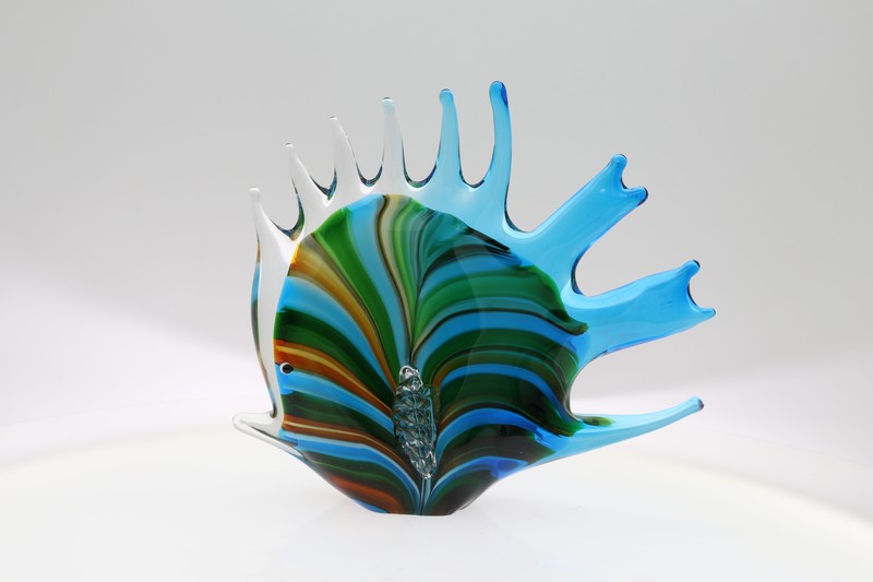 Glass Figurine - Arcoiris Fish 23x18 cm