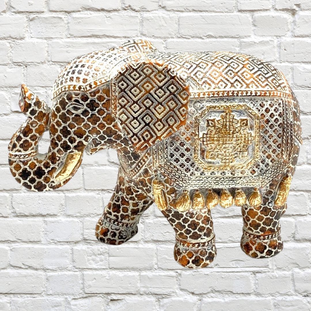 Elephant Indira  Polyresin 17cm