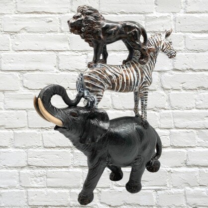 Animal Trio Indira  Polyresin 40cm