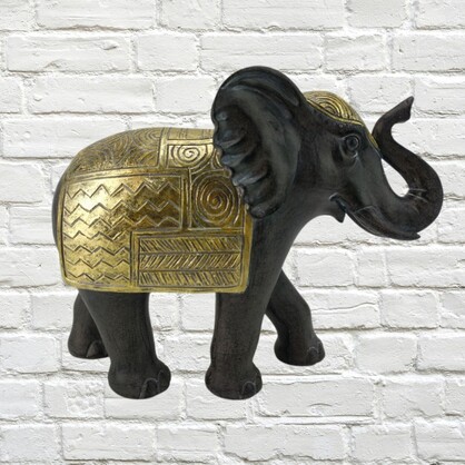 Kenyan Elephant  Polyresin 2x16cm