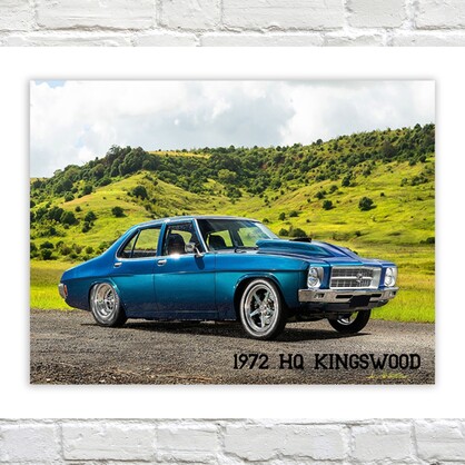 Metal Sign 1972 HQ Kingswood 30x40cm