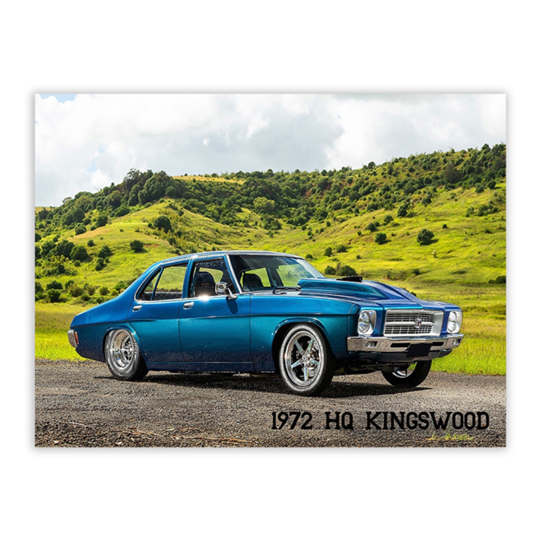 Metal Sign 1972 HQ Kingswood 30x40cm