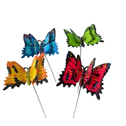 Garden Spike - Butterflies 4 assorted