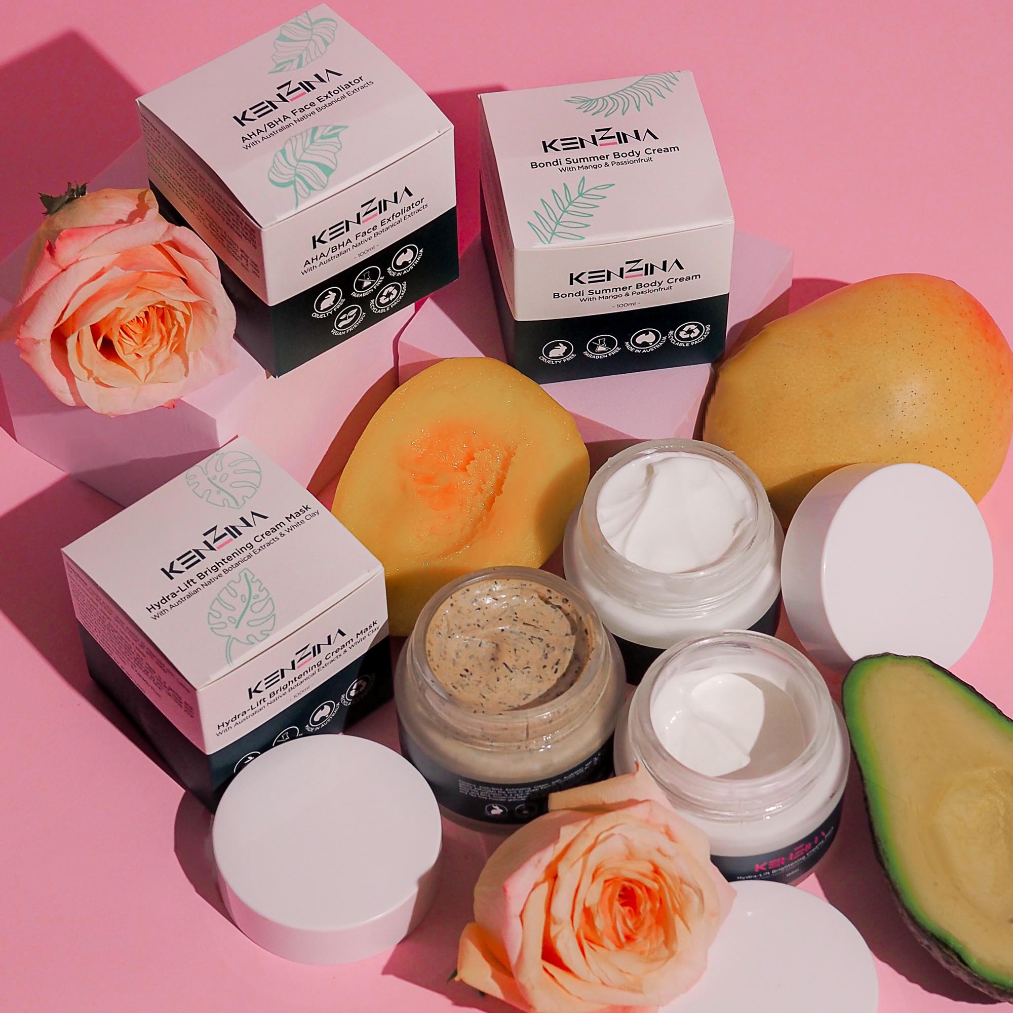 Wholesale Kenzina Skincare AHA/BHA Exfoliating Cream with Australian