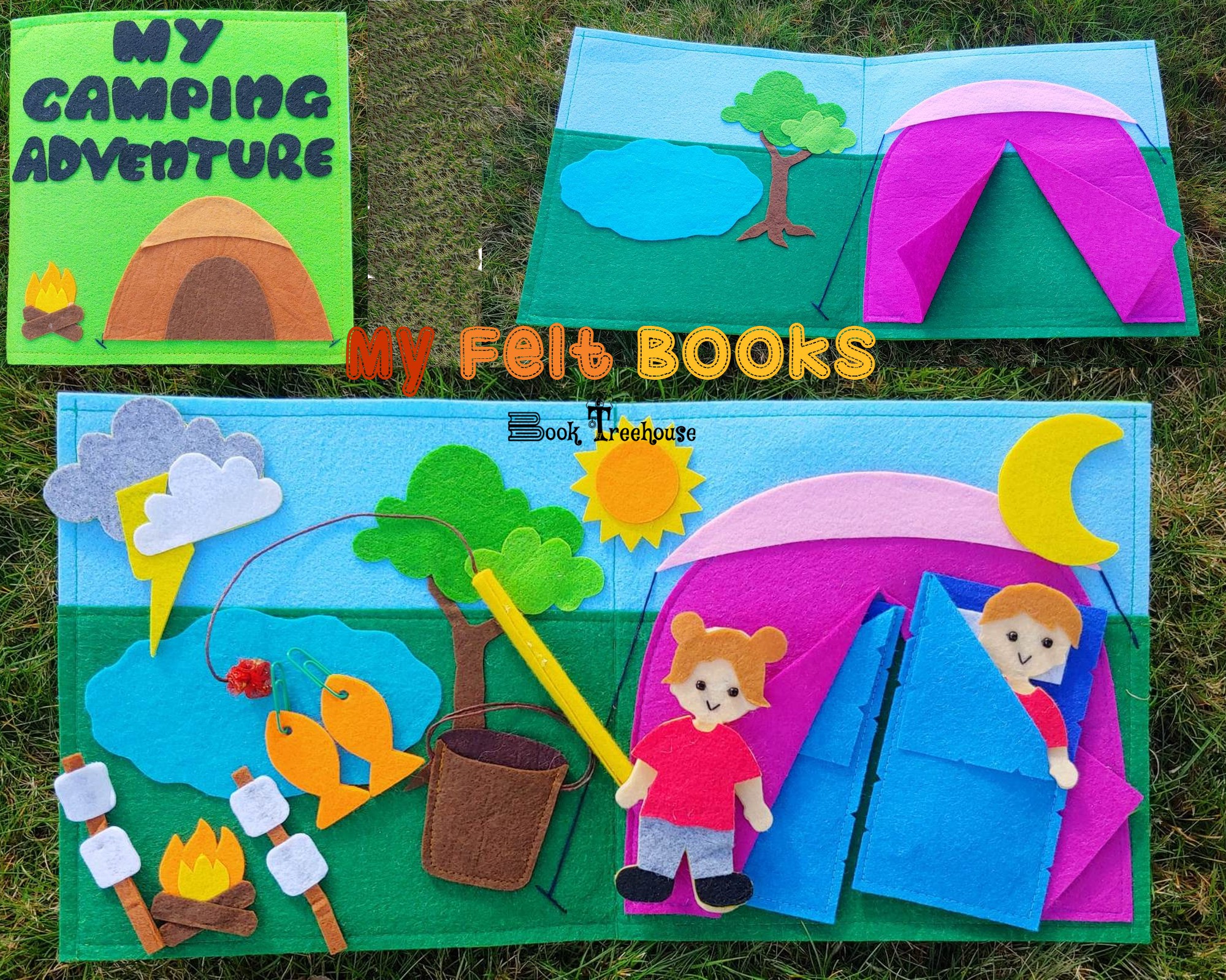 Wholesale My Camping Adventure Playset Book Treehouse Fieldfolio
