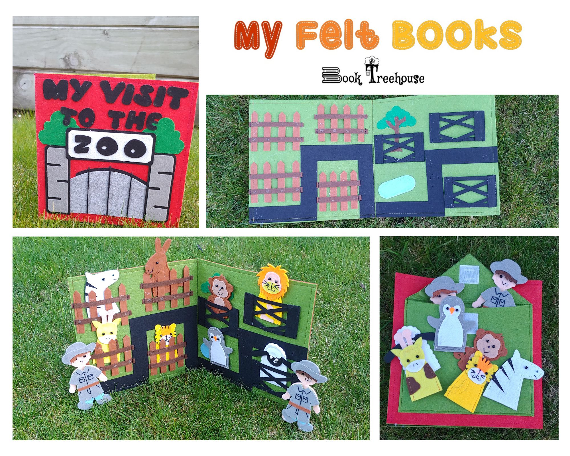 Wholesale My Visit to the Zoo Playset Book Treehouse Fieldfolio