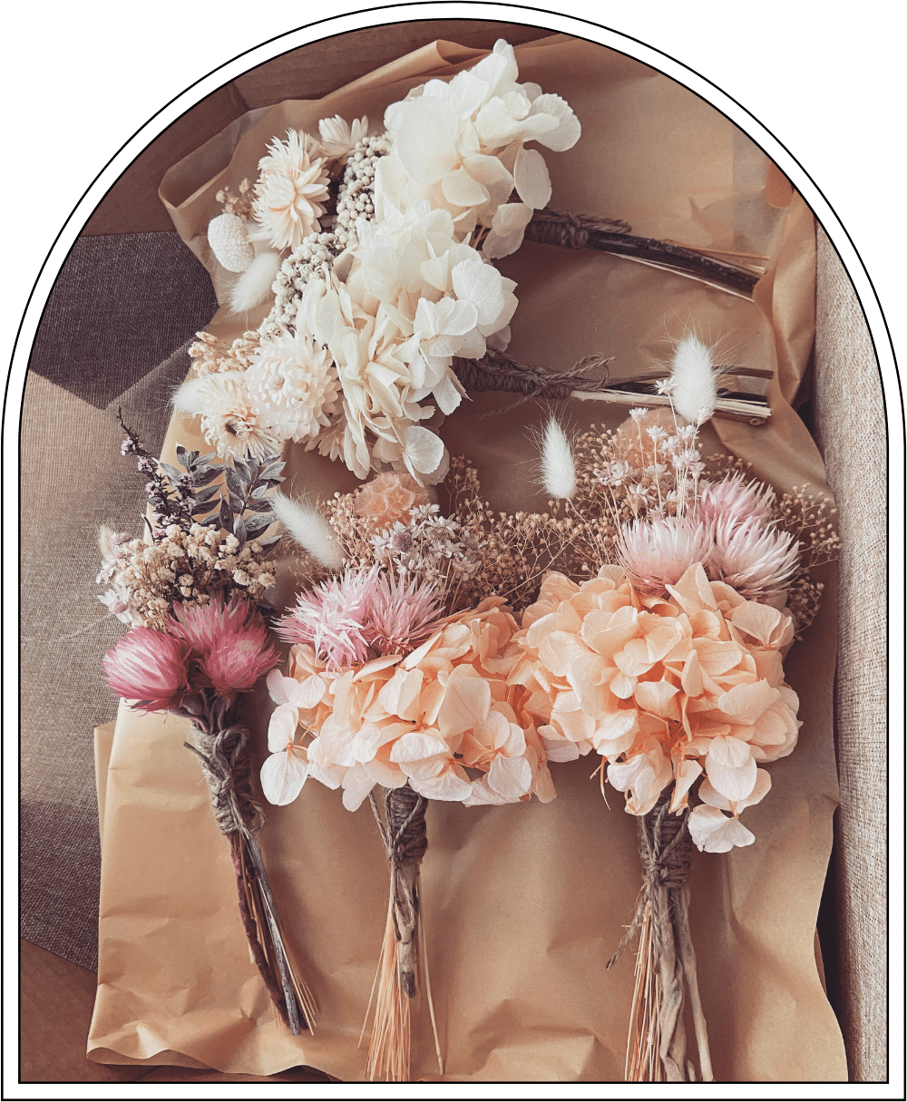 Wholesale 10 Pack Extra Large 28cm Dried Flower Posies - Bohokind ...