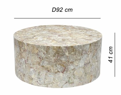 SNOWDEN MOTHER OF PEARL HAND MADE COFFEE TABLE