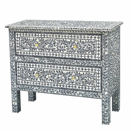 MOTHER OF PEARL HAND MADE SWIRL HAND MADE CHEST DRAWS