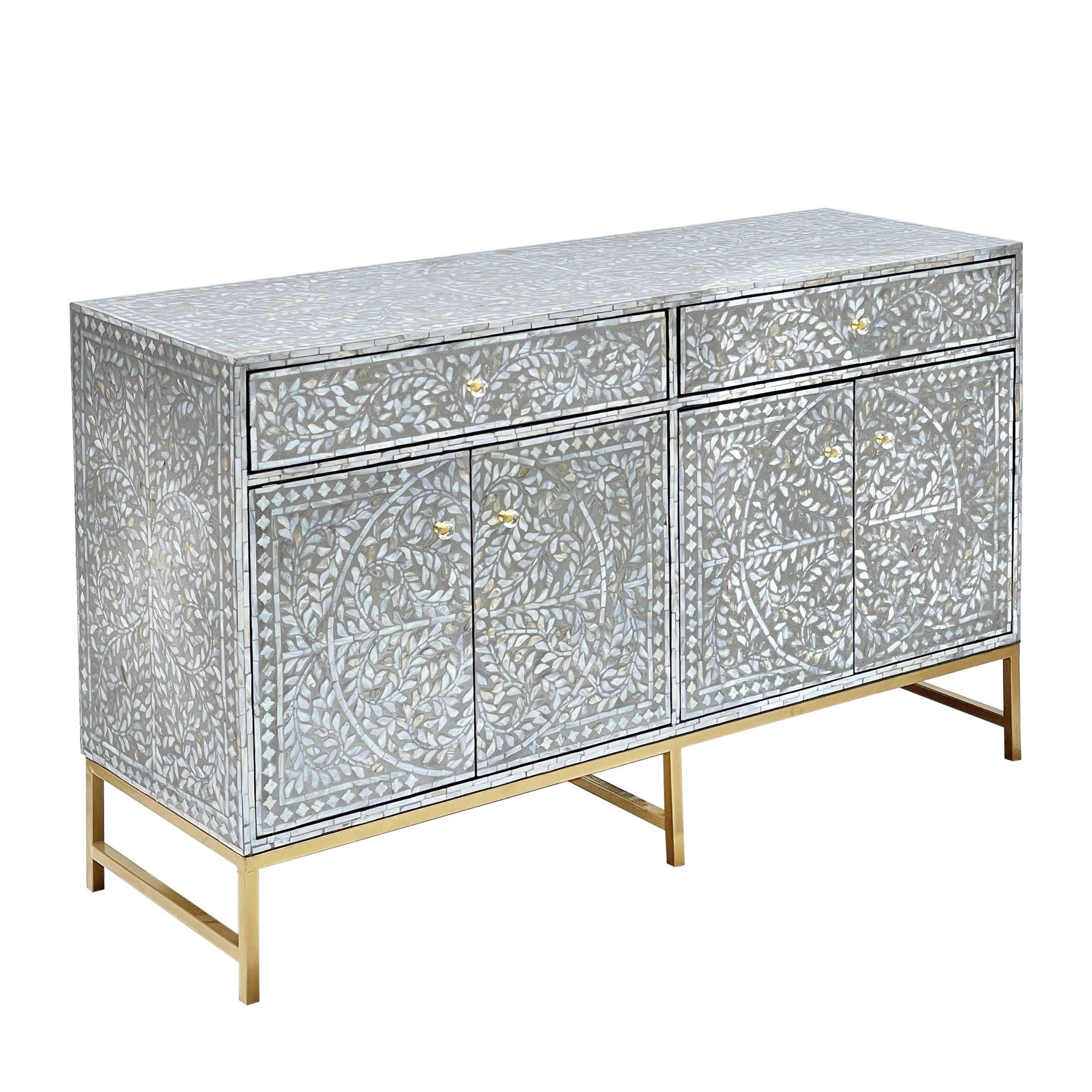 MOTHER OF PEARL HAND MADE SWISH SIDEBOARD