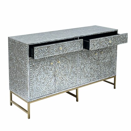 MOTHER OF PEARL HAND MADE SWISH SIDEBOARD