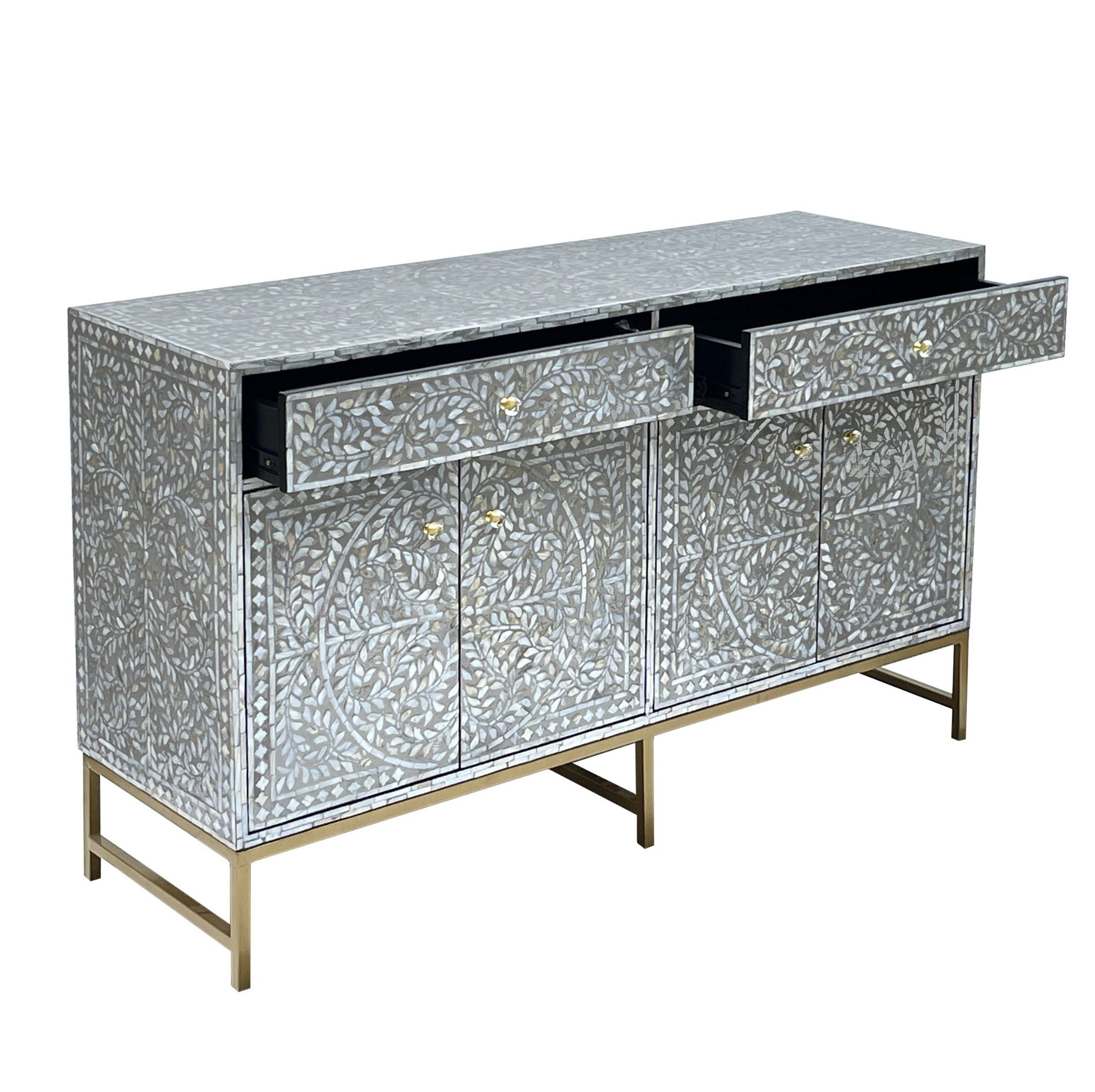 MOTHER OF PEARL HAND MADE SWISH SIDEBOARD