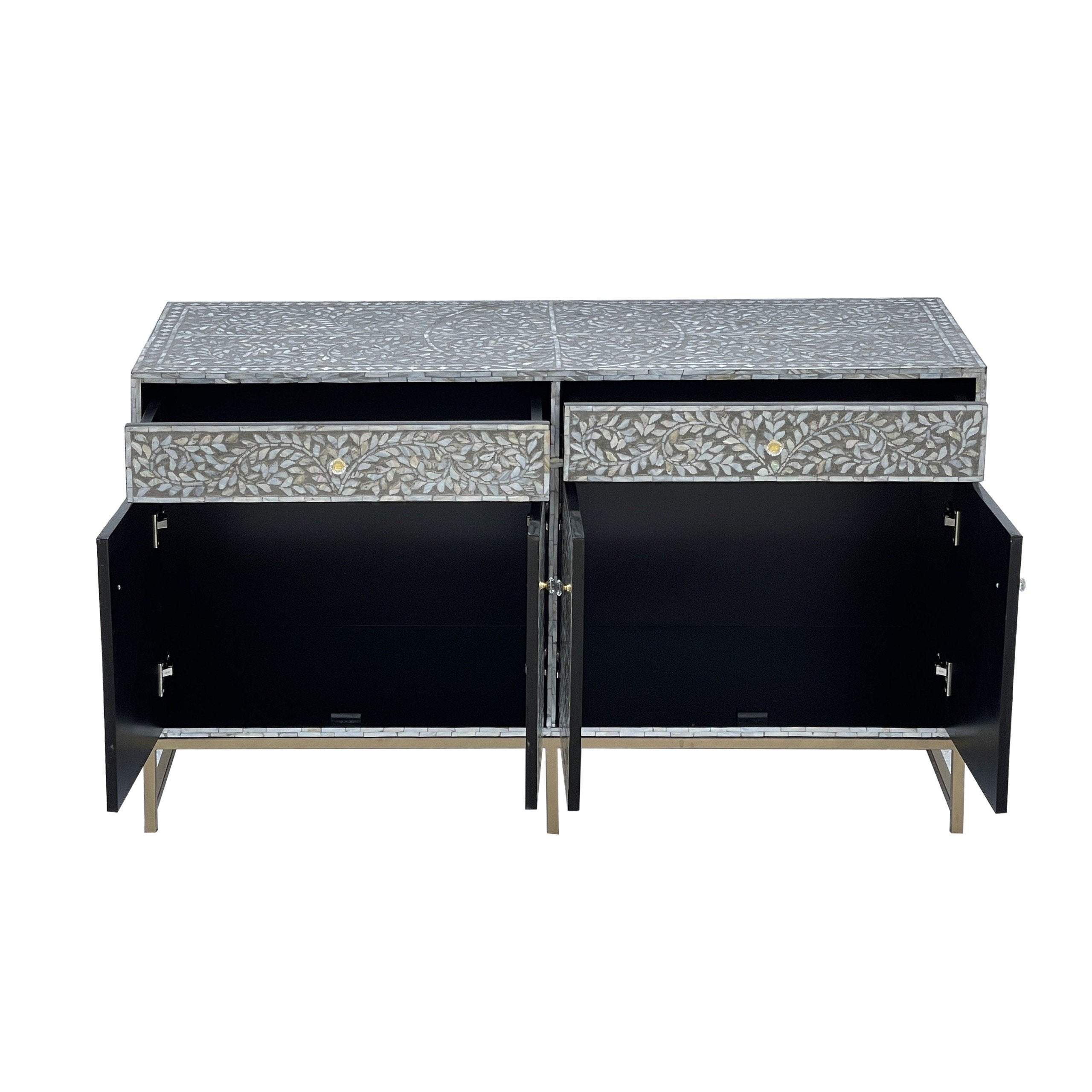 MOTHER OF PEARL HAND MADE SWISH SIDEBOARD