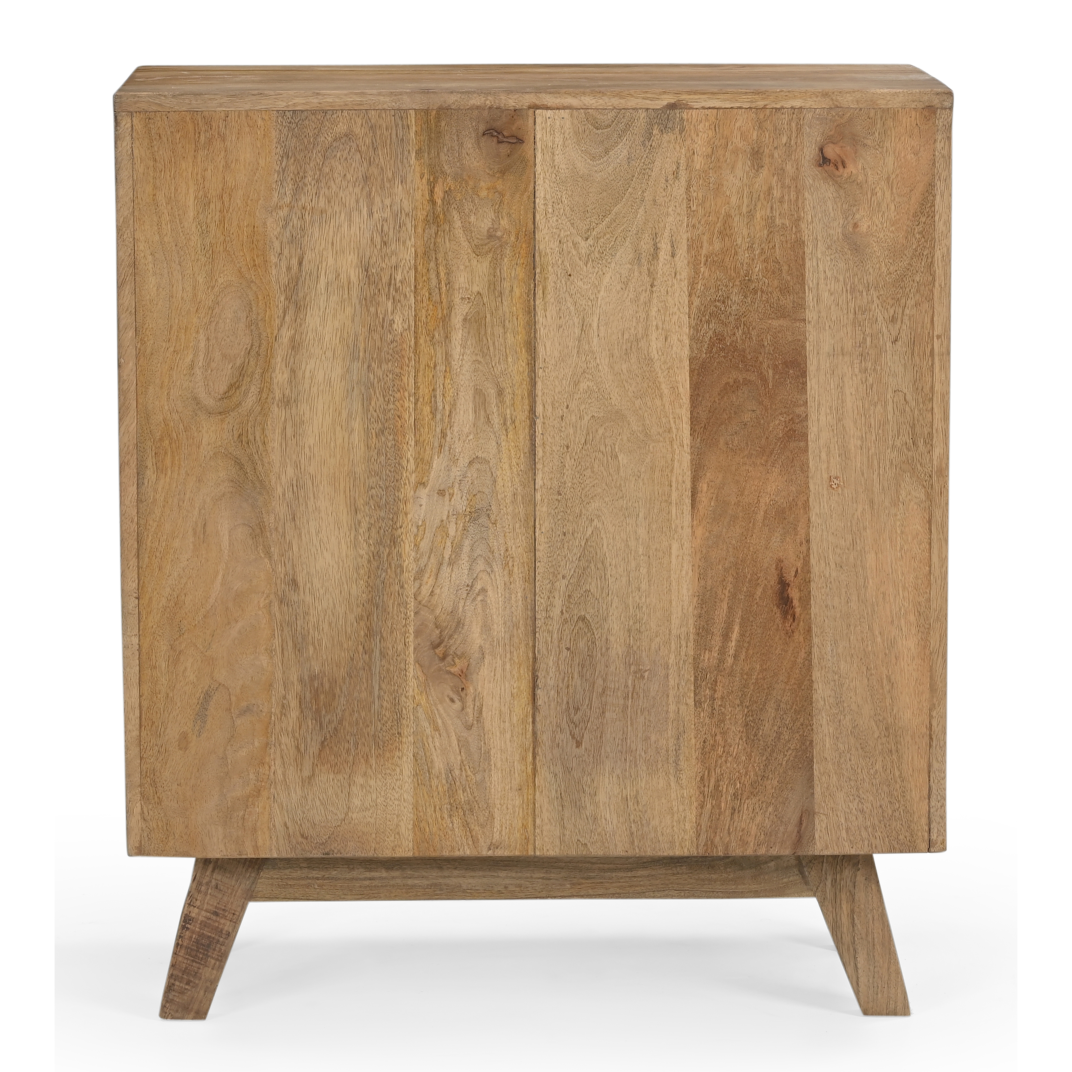 SCANDI HAND MADE SOLID TIMBER COWHIDE CABINET