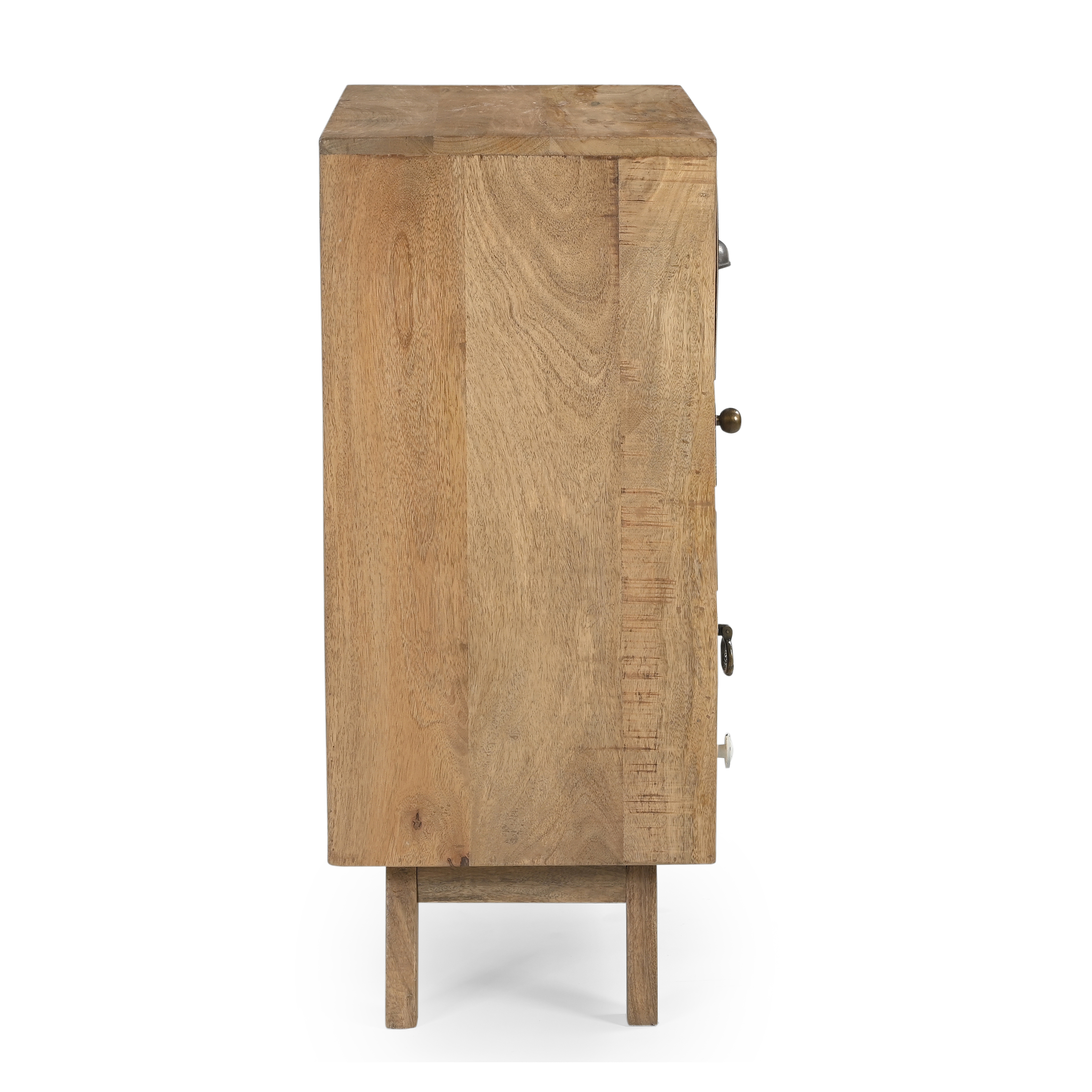 SCANDI HAND MADE SOLID TIMBER COWHIDE CABINET