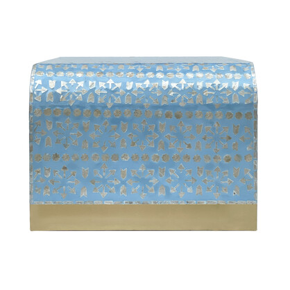 MOTHER OF PEARL MEDITERRANEAN BREEZE LOW PROFILE COFFEE TABLE
