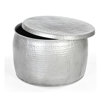 20% MID SEASON SALE LARGE CHARLESTON POLO HAND MADE CUSHIONOPEN TOP HAND FORGED METAL COFFEE TABLE