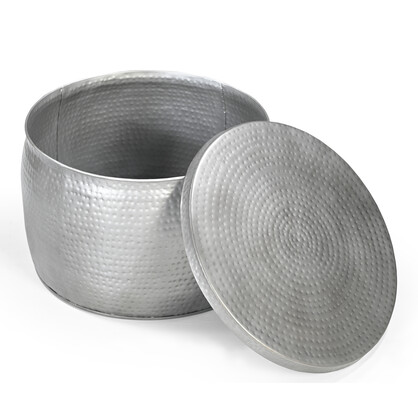 20% MID SEASON SALE LARGE CHARLESTON POLO HAND MADE CUSHIONOPEN TOP HAND FORGED METAL COFFEE TABLE