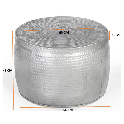 20% MID SEASON SALE LARGE CHARLESTON POLO HAND MADE CUSHIONOPEN TOP HAND FORGED METAL COFFEE TABLE