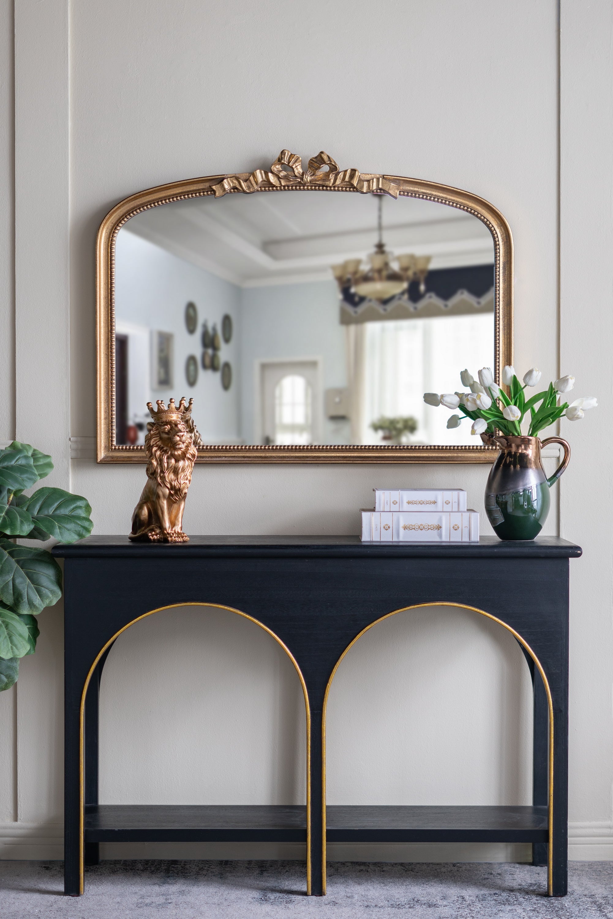 VIENNA GOLD BOW WALL MIRROR