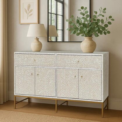 MOTHER OF PEARL GRANDIOSE SIDEBOARD LIGHT HUE