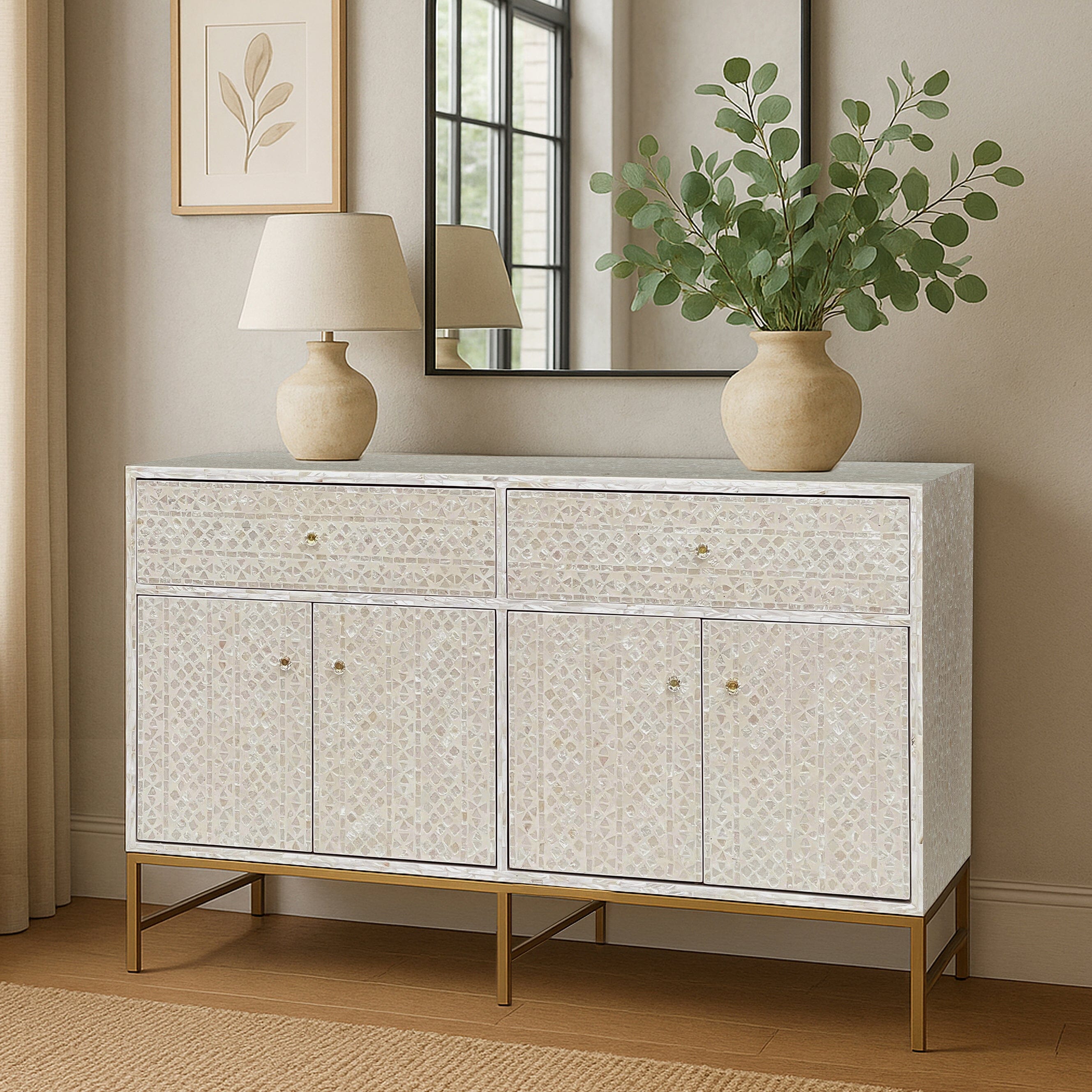 MOTHER OF PEARL GRANDIOSE SIDEBOARD LIGHT HUE