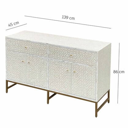 MOTHER OF PEARL GRANDIOSE SIDEBOARD LIGHT HUE
