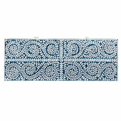 MOTHER OF PEARL ENCHANTING VINE CHEST OF DRAWERS BLUE HUE