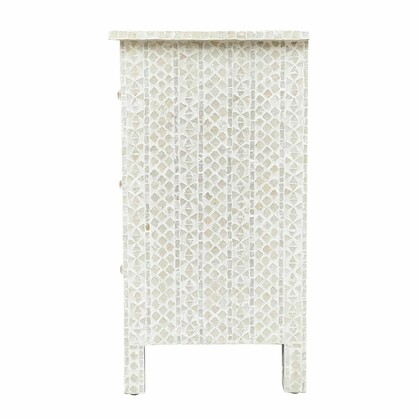 MOTHER OF PEARL HAND MADE MONOCHROME CHEST OF DRAWS