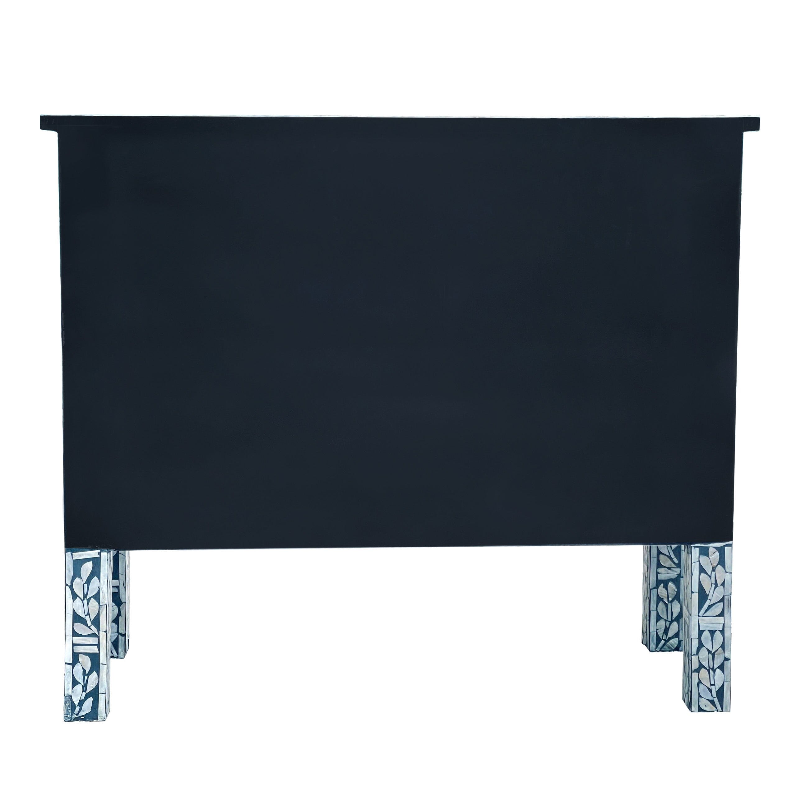 MOTHER OF PEARL HAND MADE SWIRL CHEST DRAWS BLUE HUE