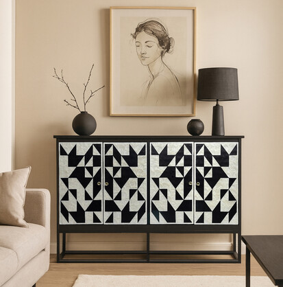 MOTHER OF PEARL HAND INLAY PARADOX SIDEBOARD