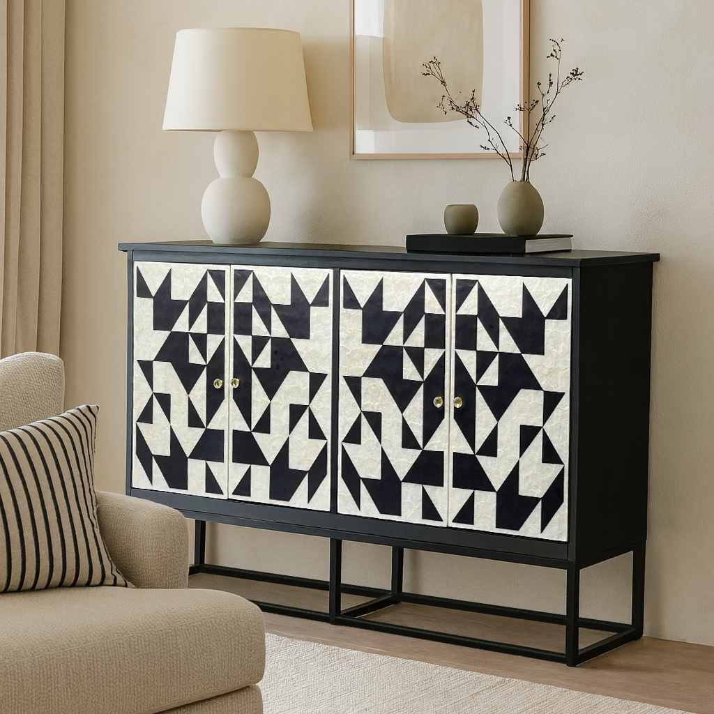 MOTHER OF PEARL HAND INLAY PARADOX SIDEBOARD