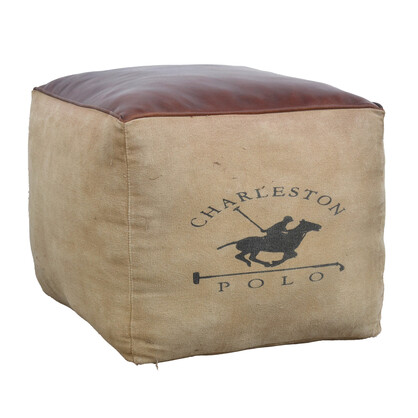 Charleston Polo Square Ottoman
