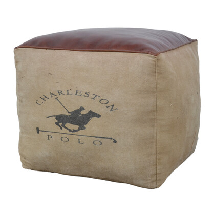Charleston Polo Square Ottoman