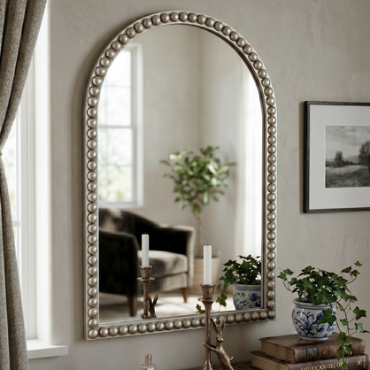LUNA BEADED ARCH MIRROR