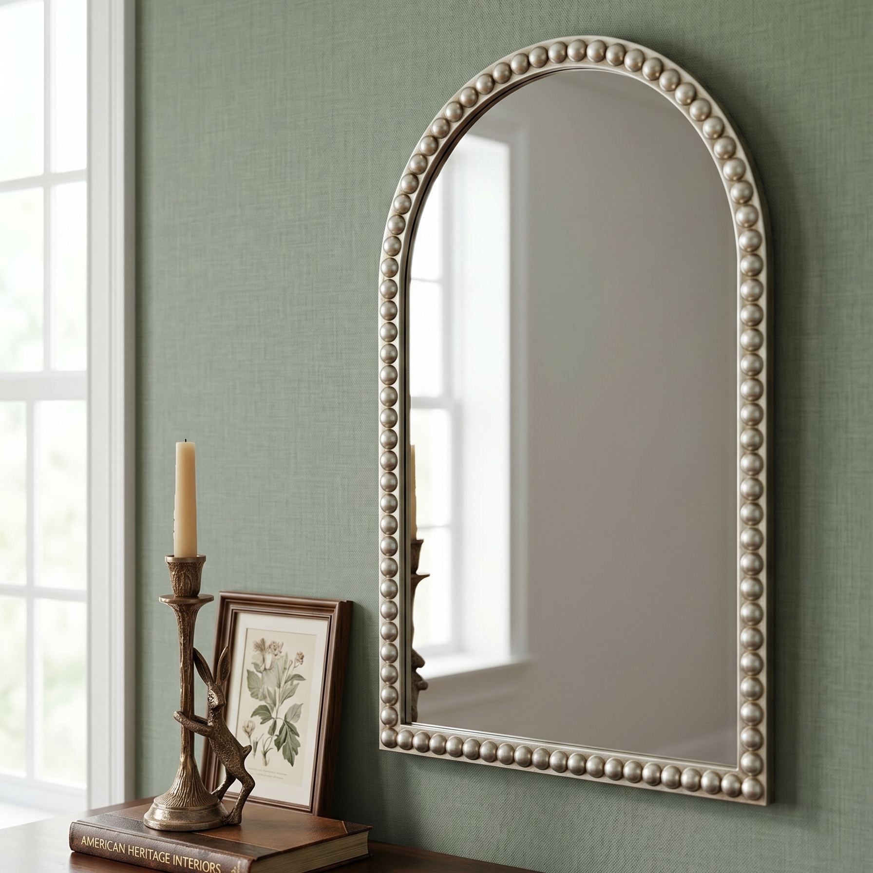 LUNA BEADED ARCH MIRROR