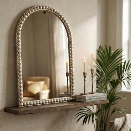 LUNA BEADED ARCH MIRROR