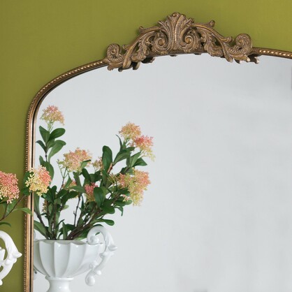 ANTIQUE LAUREL ARCH MIRROR