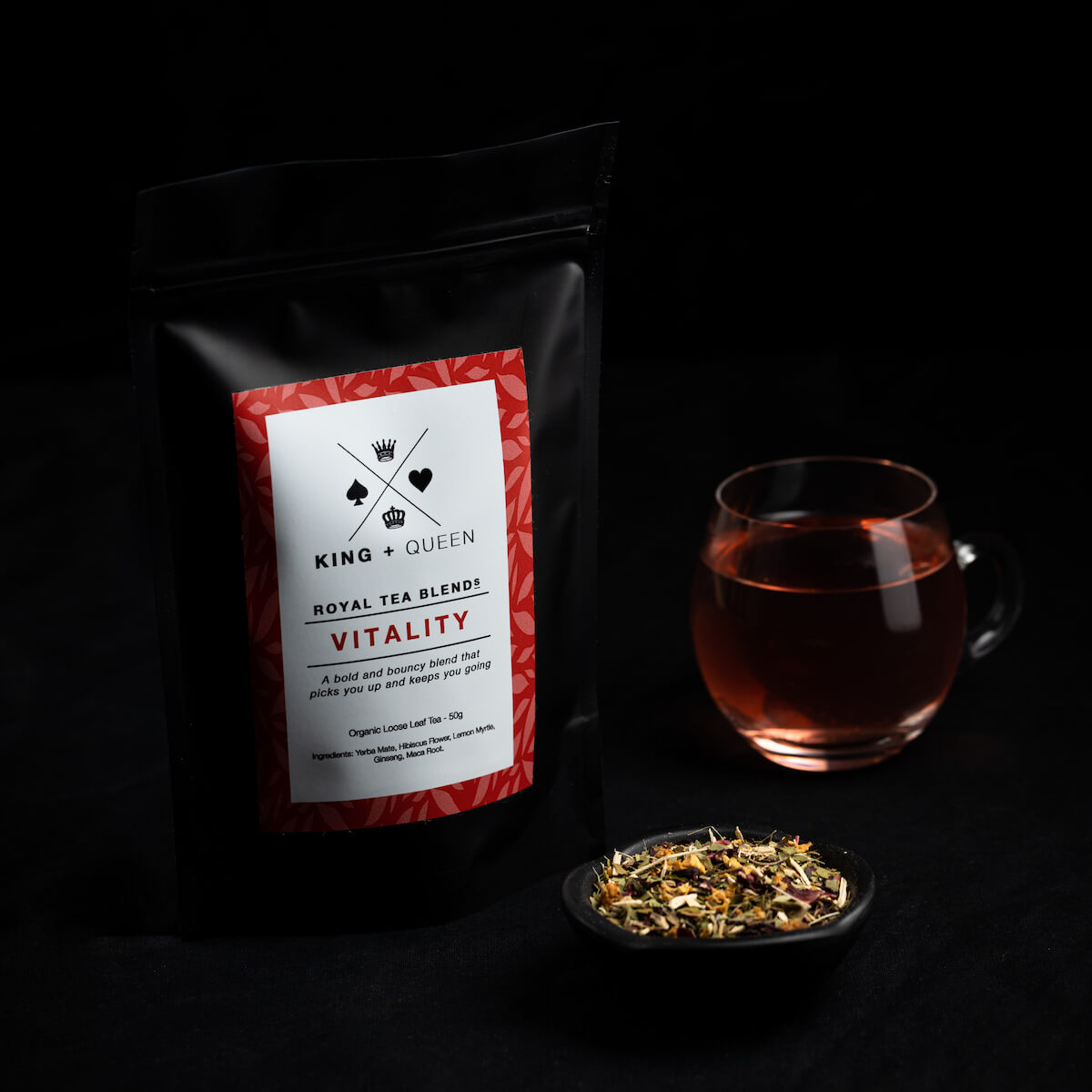 Wholesale King and Queen Vitality Organic Energy Herbal Tea Blend 50g Fieldfolio