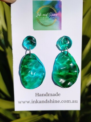 Ocean Drop Earrings Assorted Colours - Large