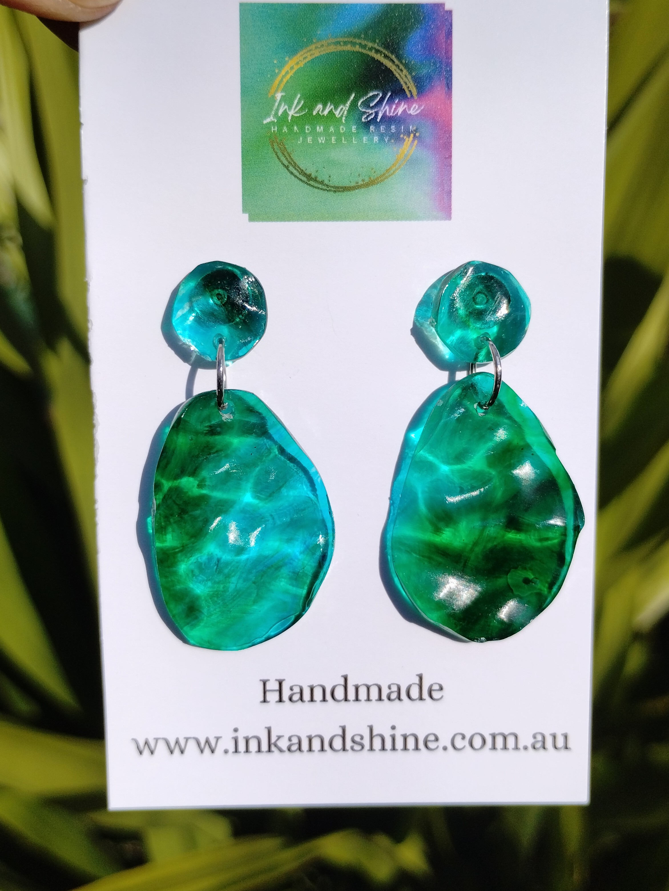Ocean Drop Earrings Assorted Colours - Large
