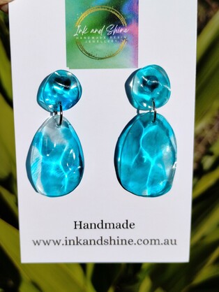 Ocean Drop Earrings Assorted Colours - Large