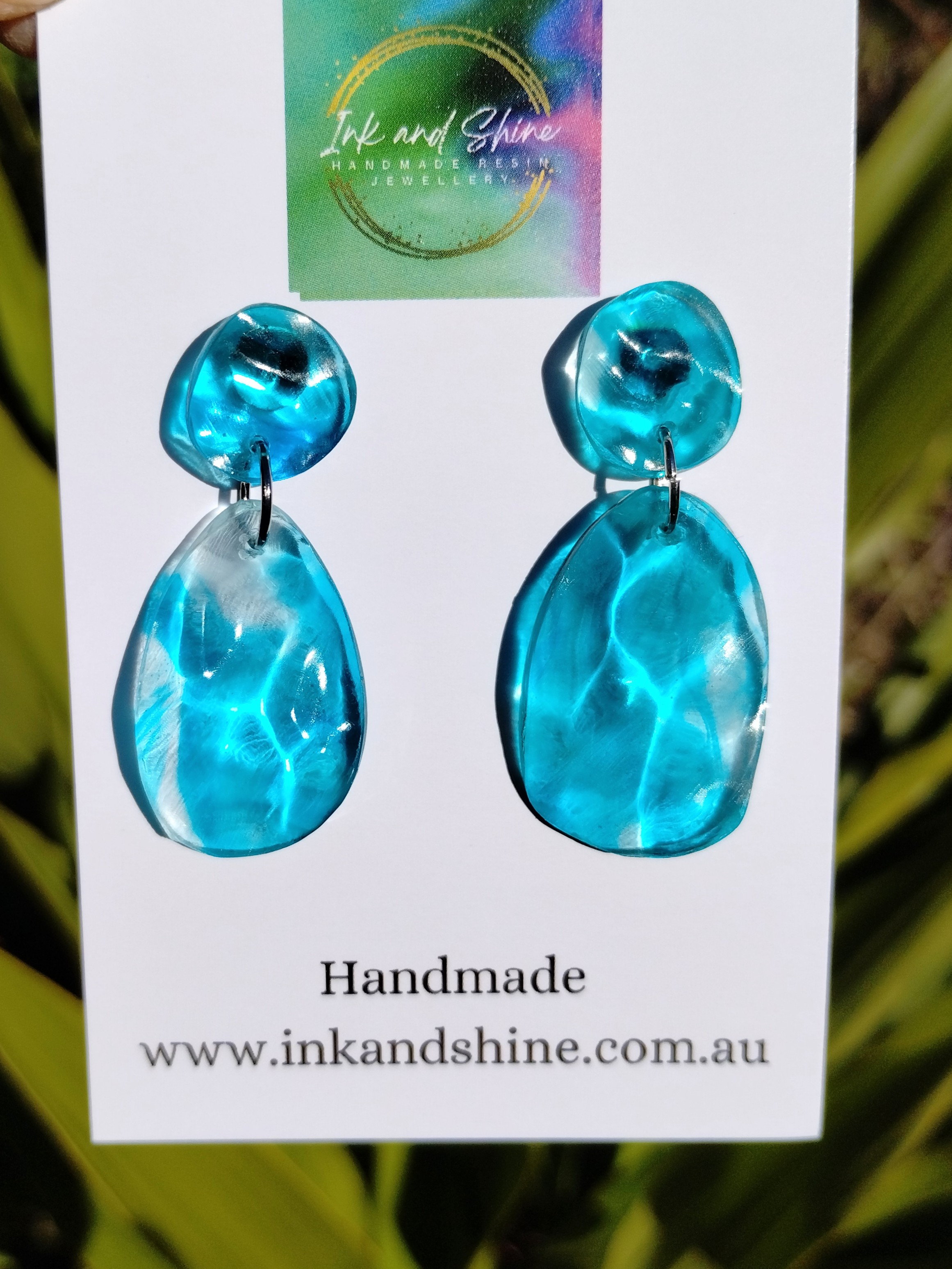 Ocean Drop Earrings Assorted Colours - Large