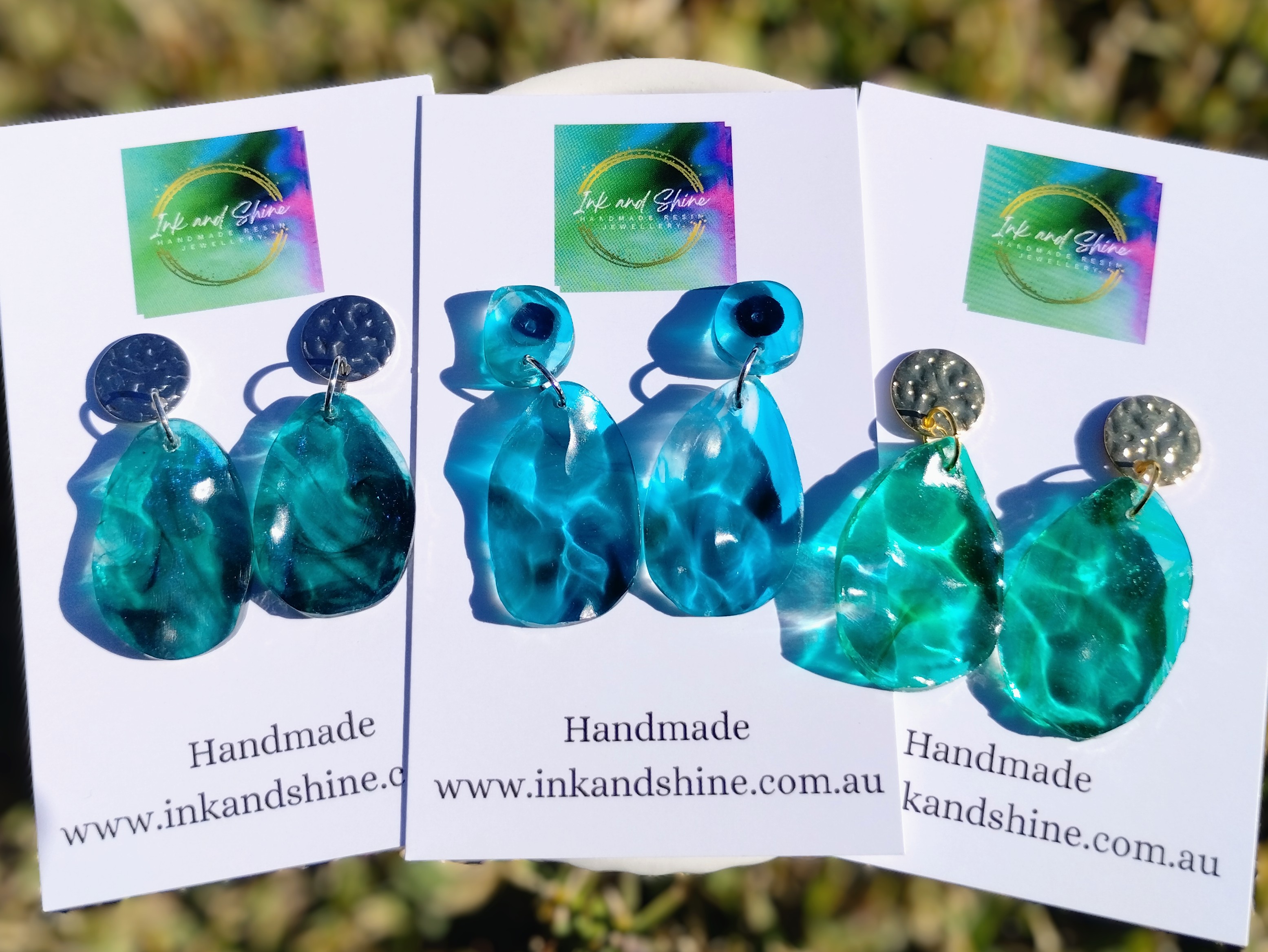 Ocean Drop Earrings Assorted Colours - Large