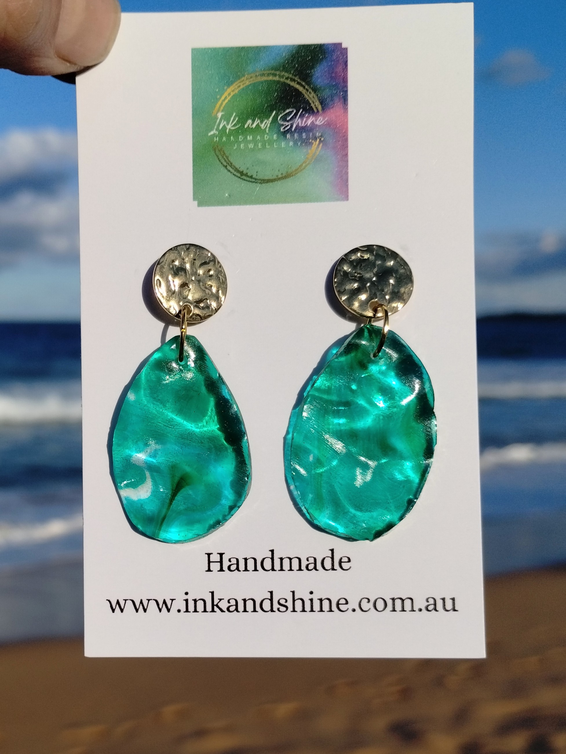 Ocean Drop Earrings Assorted Colours - Large