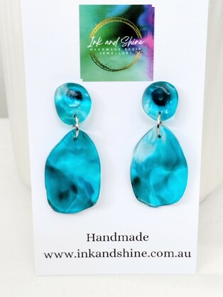 Ocean Drop Earrings Assorted Colours - Large